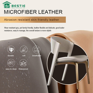 Sedia da Pranzo Moderna di Lusso in Stile Nordico 2.0 con Gambe in Acciaio Inox Spazzolato Dorato per Ristorante e <span class=keywords><strong>Cucina</strong></span> - Product Image 3