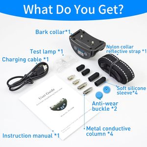 Collier anti-aboiement automatique rechargeable, étanche IP65, rechargeable par USB, collier de dressage électrique sûr pour chien, produit très vendu - Product Image 6