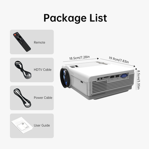 Bán buôn Wifi Bluetooth thông minh xách tay <span class=keywords><strong>Mini</strong></span> 1080P 4K máy chiếu có thể tải về ứng dụng rạp chiếu phim tại nhà Full HD Quảng Đông - Product Image 2