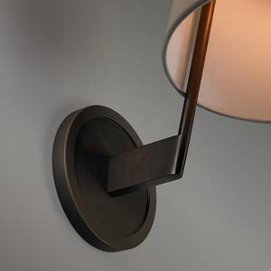 Simple moderno todos de cobre-Lámpara de pared de tela de lujo luz estilista decoración del hogar americano retro lámpara LED - Product Image 3