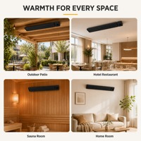Vente directe d'usine JHheatsup Nouveau chauffage industriel électrique extérieur 3200W Chauffage mural infrarouge lointain pour atelier