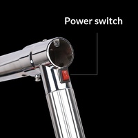 Endoscope vétérinaire portable réutilisable en acier inoxydable pour l'examen et l'insémination artificielle du bétail avec lumière LED