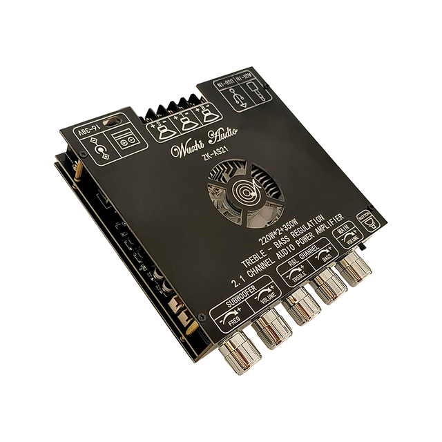 WUZHI AUDIO ZK-AS21 2G TPA3255 BT Audio Amplifier Module 2.1 Channel Digital Amplifier Specific Inductor Treble Bass 220Wx2+350W