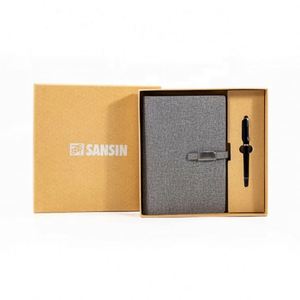 Kraft Paper Eco Friendly Luxury Business Corporate Gift <b>Sets</b> Office <b>Notebook</b> Giveaways Promotional Items with logo for Men - Product Image 1