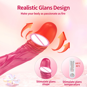 Vibratore Silenzioso per Punto G, Dildo Realistico per <span class=keywords><strong>Donne</strong></span> con 10 Vibrazioni, Massaggiatore per Clitoride, Capezzoli e Vagina in Silicone Liquido Impermeabile - Product Image 5