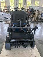 LISEN Hydraulischer Mini-Holzhäcksler-Aufsatz mit Getriebe & Motor für 1-10 Tonnen Bagger zur Landräumung