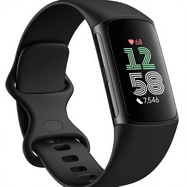 Fitbit Charge 6 Fitness Tracker GPS Heart Rate Monitoring 1.04" Screen Lithium-Ion Battery Google Apps 6-Month Premium