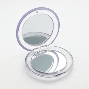 Pocket Mirror Portable Transparent Plastic Pocket Mirror Small Custom Make-up Mirror For Double Travel
