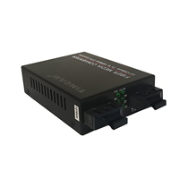 Convertisseur de média optique à fibre unique mode double fibre FTTH TiNCAM 10/100 Mbps 20 km 1310 nm avec dos métallique