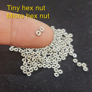 Mini Nut M1 M1.2 M1.4 M1.6 M2 M2.5 M3 Tiny Micro vít thép không gỉ và đồng thau nhỏ Hex Nut mạ - Product Image 6