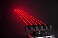 Projecteur laser à faisceau mobile 180W à 5 têtes, contrôlé par DMX, pour effets de scène en bar et KTV, modèle spécial