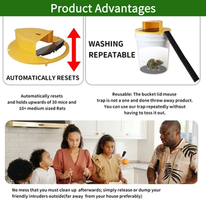 Coperchio Trappola Riutilizzabile per Ratti e Topi da Interno/Esterno Campione di Vendite, Altamente Sensibile e a Stato Solido - Product Image 6