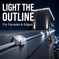 Lumière ponctuelle DMX512 RGBW IP67 à effets dynamiques de poursuite, programmable, contrôle TTL pour façade de bâtiment commercial