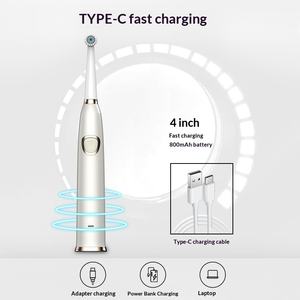 Cepillo de dientes eléctrico sónico giratorio personalizado de fábrica, ODM OEM, sin escobillas, impermeable IPX7 - Product Image 2