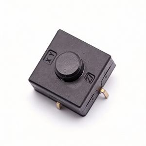 Interrupteur électronique ultra-fin en laiton pour lampe de table <span class=keywords><strong>12x12</strong></span> 2 broches autobloquant 1NO pour appareils électroménagers HM-1212-04P3 - Product Image 3