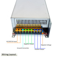 Alimentation à découpage industrielle le meilleur 800 watts 110 v 220 v ac à 15 v dc alimentation à commutation de mode anti-poussière SMPS fabrication