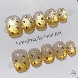 <span class=keywords><strong>Uñas</strong></span> Postizas Hechas a Mano, Paquete <span class=keywords><strong>de</strong></span> <span class=keywords><strong>Uñas</strong></span> Acrílicas Personalizadas, Diseño Personalizado, <span class=keywords><strong>Uñas</strong></span> Postizas Navideñas - Product Image 3