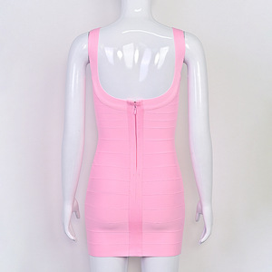 Y7874- Abito da Sera Elegante di Alta Qualità, Stile Retrò, Senza Maniche, in Maglia Aderente, con Spalline Sottili, Mini Abito Aderente - Product Image 6