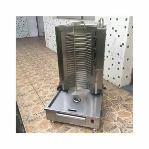 Neue kommerzielle Gas Shawarma Maschine 4 Brenner Automatische Döner Kebab Maschine für die Herstellung von Fleisch produkten SS430 Factory Sale