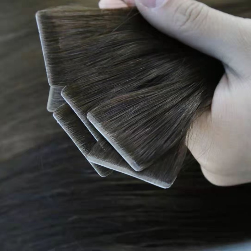 Оптовая продажа, 100% человеческие волосы Remy, бесшовные накладные волосы, невидимая лента для наращивания волос