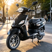 Scooter Eléctrico de Alta Velocidad para Adultos, Motocicleta Eléctrica de Largo Alcance, Precio de Fábrica al por Mayor con Iluminación LED