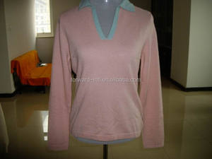 a maglia stretta signore scollo a v in cashmere pullover maglione modello - Product Image 4