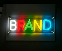 Enseigne néon LED personnalisée en acrylique PVC, lumière néon pour décoration murale de chambre, nom personnalisé RVB à intensité variable pour mariage, bar, fête