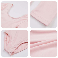 Combinaison de danse pour enfants personnalisée AM089, manches longues, vêtements de danse d'entraînement pour filles, gymnastique et ballet, fabriquée en polyester pour enfants
