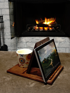 JUNJI Libro de menú de madera Soporte para libro de cocina Regalo perfecto Día DE LA MADRE Día <span class=keywords><strong>del</strong></span> <span class=keywords><strong>Padre</strong></span> Navidad Inauguración Leer amante - Product Image 5