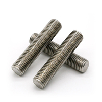 Vis à tête cylindrique à filetage complet JM Hardware DIN975 en acier au carbone zingué, tige filetée M6-M36