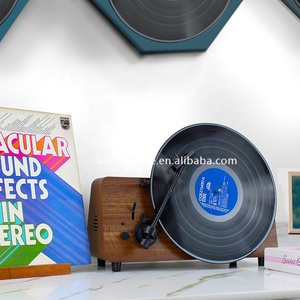 Bàn Xoay Máy Hát Bằng Gỗ Chất Lượng Tốt Bàn Xoay Máy Nghe Nhạc Đứng Máy Thu Răng Màu Xanh Dương Máy Ghi Âm Máy Hát Kèm Loa - Product Image 6