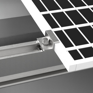 Sistema de Montaje de Paneles Solares, Soporte de Instalación, Riel para Techo y Suelo, Estructura Fotovoltaica de Acero al Carbono, CE N/m, Techo Curvo - Product Image 2