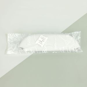 Silicone And Fabric Lined Baby Bib White Arc Type 0-12 Months For Feeding And Supplementary Food - Product Image 3