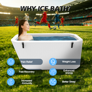 Baignoire de glace inclinée haut de gamme avec dossier <span class=keywords><strong>gonflable</strong></span> <span class=keywords><strong>pour</strong></span> thérapie par eau froide, physiothérapie, bien-être et <span class=keywords><strong>spa</strong></span> - Product Image 5