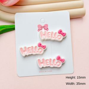 Mixed Bright Color Alphabet Resin Eco-friendly Painted Charms Handmade DIY Flatback Cabochons Phone Case Shoe Clips <strong>Hair</strong> Craft - Product Image 6