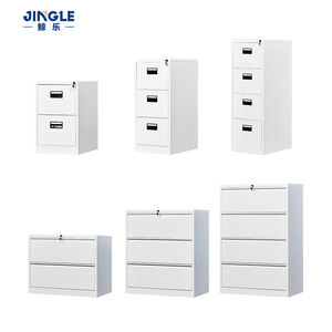 Armoire de classement métallique de haute qualité à 4 tiroirs avec serrure, armoire de bureau en acier en <span class=keywords><strong>gros</strong></span> avec poignée encastrée pour dossiers A4 et FC - Product Image 6