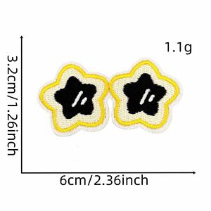 Patch brodé thermocollant mignon pour enfants, motif lunettes de soleil, pour étiquette de bagage et décoration de sac - Product Image 6