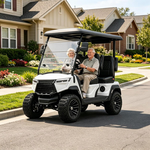 Carrito de Golf Eléctrico Todoterreno con Suspensión de Doble Horquilla para Uso en Carreteras No Públicas, con Certificación DOT, CE y EEC - Product Image 1