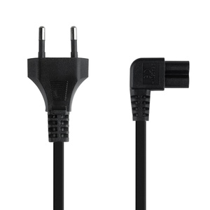 Cable de alimentación acodado CEE 7/16/M-C7/H negro de 3.0 m, ideal para conectar dispositivos eléctricos y garantizar una - Product Image 2
