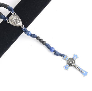 स्टाइलिश फैशनेबल पुरुषों के रोरी हार के साथ मजबूत पैराकॉर्ड डिजाइन सुरुचिपूर्ण कैथोलिक धार्मिक गहने कस्टम - Product Image 5