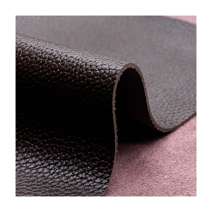 <span class=keywords><strong>Polipiel</strong></span> de Pvc con patrón Lichi grande de alto rendimiento para zapatos, <span class=keywords><strong>tela</strong></span> de cuero Rexine con respaldo de gamuza resistente a la decoloración de 1,7mm - Product Image 1