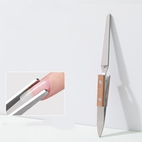 Pince à ongles courbée pour modelage, outil de pinçage rapide pour extension de gel, manche en bois, pinces à pointes, outils de manucure pour nail art