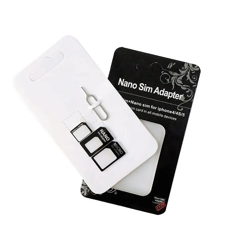 Cantell 1 में 4 नैनो सिम कार्ड माइक्रो सिम एडेप्टर मानक सिम कार्ड एडाप्टर के लिए बेदखल पिन मोबाइल फोन