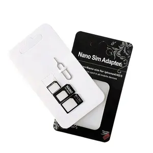 cantell 4 in 1 Nano SIM Card Micro Sim Adapters Standard SIM Card Adapter Eject Pin For Mobile Phones