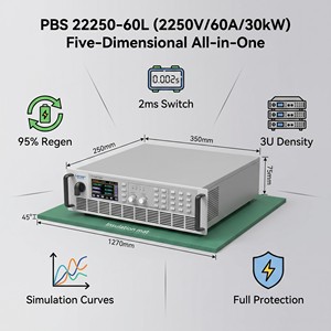 Alimentation programmable haute précision PBS 22250-60L - 2250V / 60A 30kW pour la recherche et le développement industriel - Product Image 3