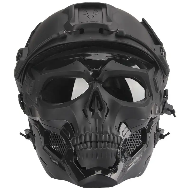 MUCHAN Protective Face Mask Party Helmet, Tactical Gear with Engine Engineless Neutral Christmas Mask