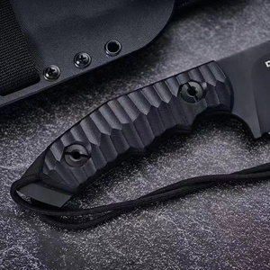 มีด Ram Bo MK11 แบบปรับแต่งได้ OEM มีดแทคติคอลคุณภาพสูง สแตนเลสสตีล D2 ใบมีดแบบ Fixed Blade ด้ามจับแบบ Sheepsfoot พร้อมปลอกมีด G10 EDC รุ่นลิมิเต็ด - Product Image 4