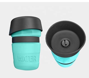 Portátil 500ml Plástico <span class=keywords><strong>Pet</strong></span> Gato e Cão Beber Garrafa Squeeze Tipo Outdoor Alimentação Bowl Going Out Drinking Cup - Product Image 4