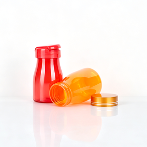 Flacon transparent en PET de qualité alimentaire 90 ml pour comprimés, bonbons gélifiés et produits au calcium, avec bouchon à clapet. - Product Image 5