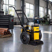 Cric hydraulique mobile électrique sur roues de 50 tonnes, 700 bars, course de 508 mm pour levage lourd sur site industriel